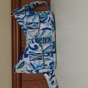 Vera Bradley Blue and Green Crossbody Bag